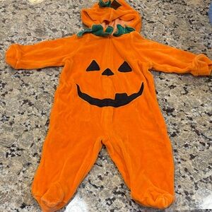Miniwear Orange Pumpkin Costume with Black Details